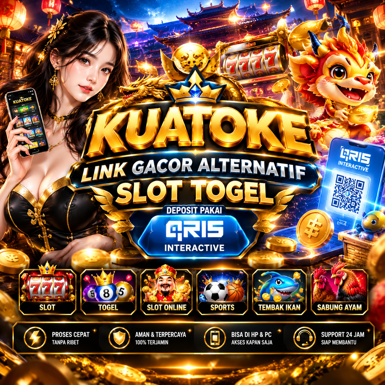 Slot Kuatoke - Platform Slot dan Togel Online dengan Deposit QRIS Interactive